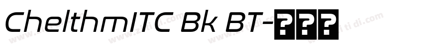 ChelthmITC Bk BT字体转换